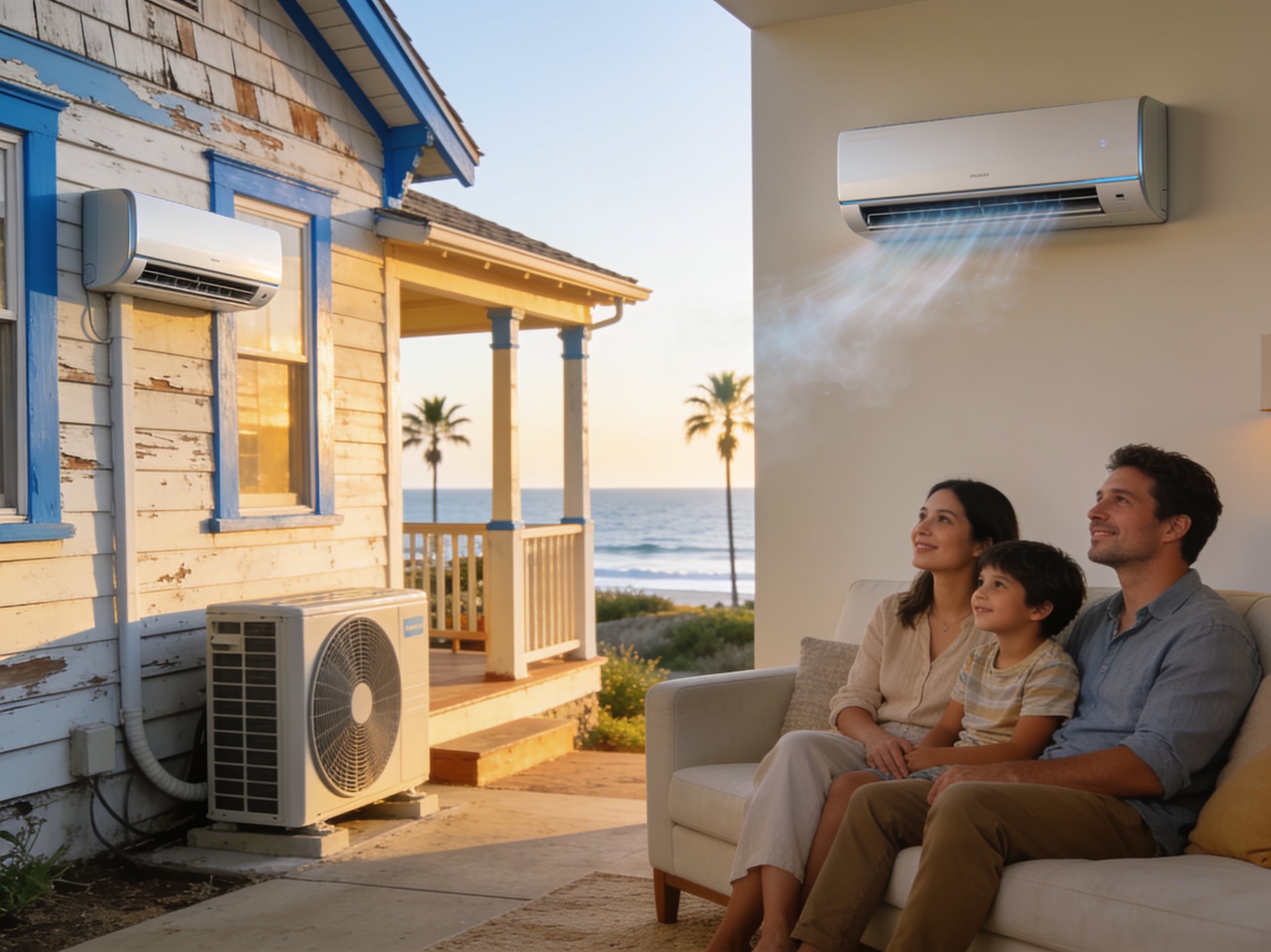 Ductless Mini-Splits: The Best Cooling Solution for Older Coastal Homes